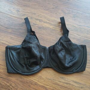 Wacoal Womens Elegant Chic Feminine Whimsigoth Sexy Black Lace Bra Size 36G